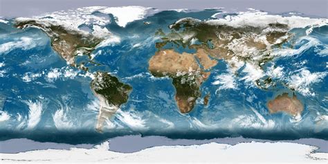 Nasa Svs Equirectangular Projected Earth For Largest