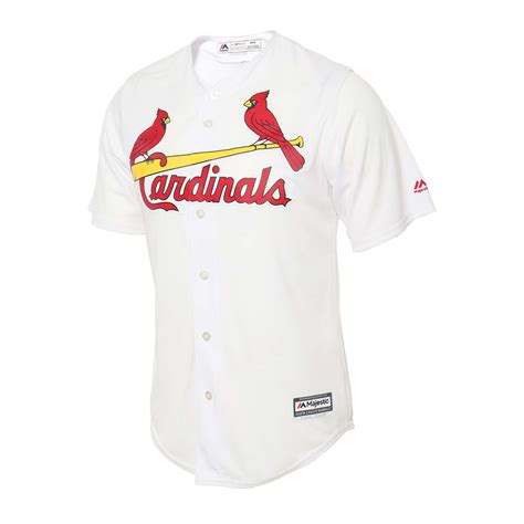 Jersey Majestic St Louis Cardinals White Home Cool Base Team
