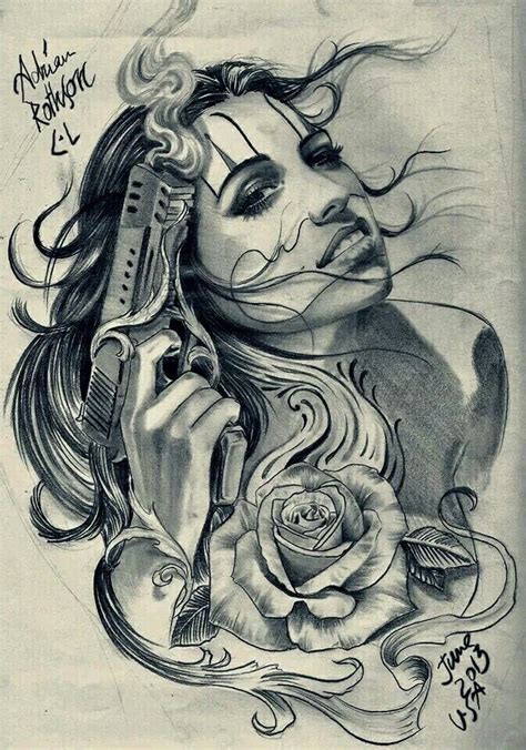 Gangster Girl Drawings At Paintingvalley Com Explore Collection Of Gangster Girl Drawings