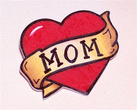 Mom Heart Banner Tattoo Design Tattoo Ideas