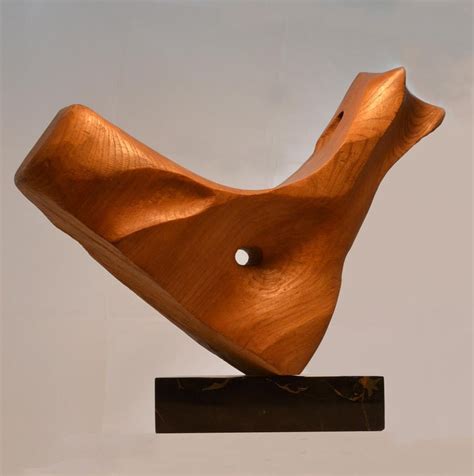 Abstract Wooden Hand Carved Sculpture By Uk Robson 1971 For Sale At 1stdibs