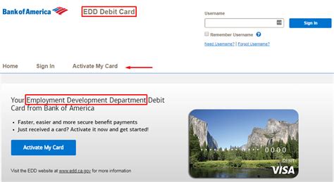 Bank Of America Edd Debit Card Login 2023