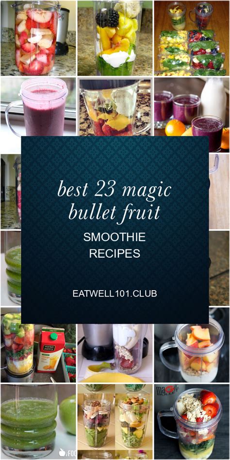 Watermelon + 2 limes + 5 strawberries + 1/4 cucumber + 2 ice cubes. Best 23 Magic Bullet Fruit Smoothie Recipes - Best Round Up Recipe Collections