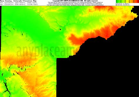 Free Mesa County Colorado Topo Maps Elevations