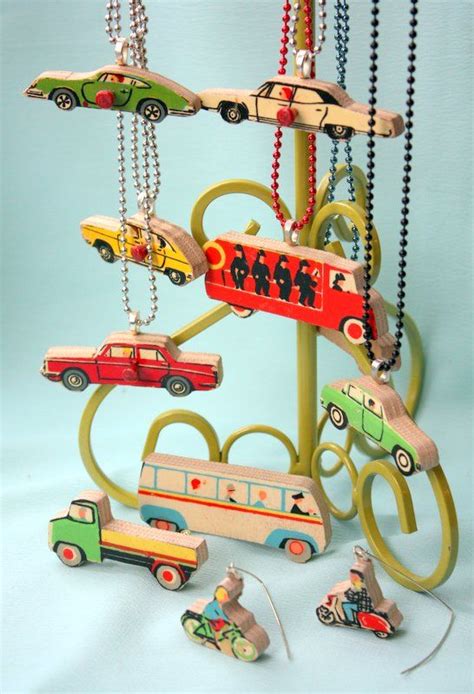 Maybe you would like to learn more about one of these? Vintage wooden puzzle piece jewelry from Mitzi's ...