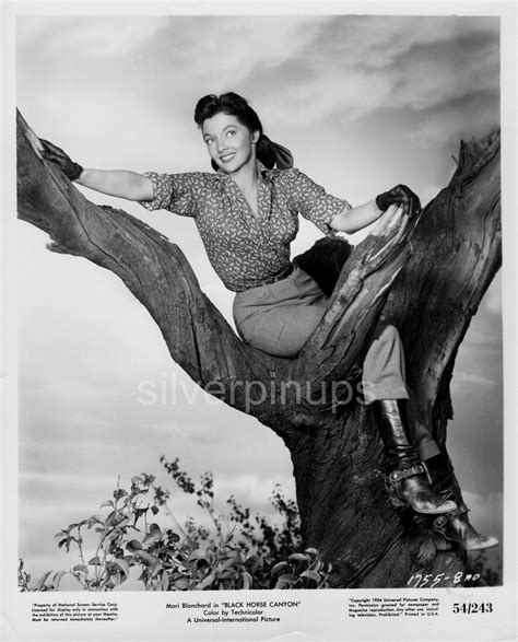 Orig 1954 MARI BLANCHARD B Film Cowgirl Pin Up Portrait BLACK