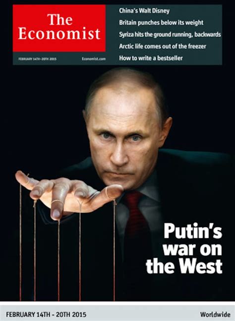The New Economist Cover With Evil Putin Photo