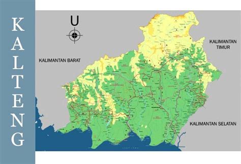 Peta Kalimantan Tengah Lengkap Nama Kabupaten Dan Kota Pinhome Images