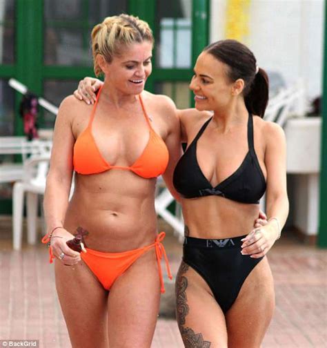 Bikini Clad Danniella Westbrook Frolics With Chantelle Connelly Daily Mail Online