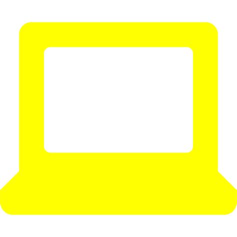 Yellow Laptop 2 Icon Free Yellow Laptop Icons