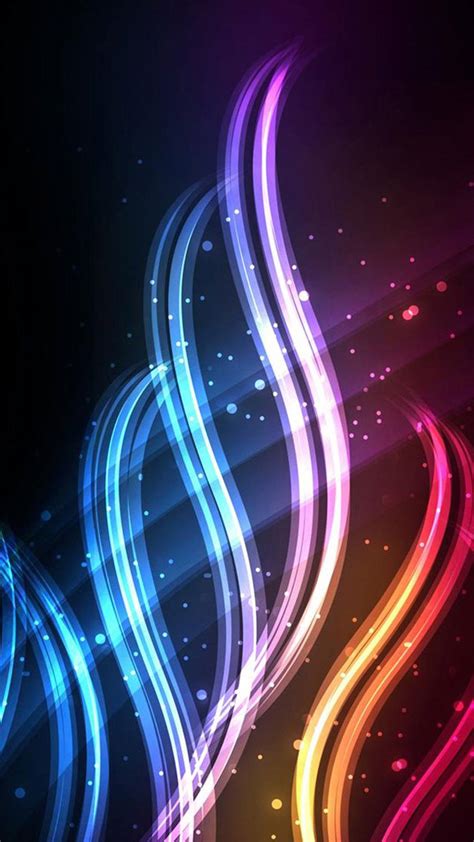 download swirls neon phone wallpaper