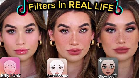 Recreating Tiktok Beauty Filters Using Makeup Youtube