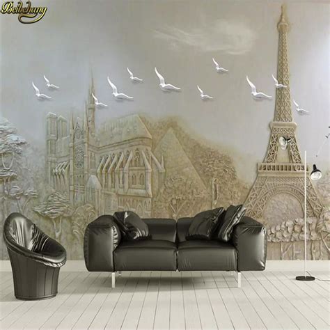 Beibehang Custom Wallpaper Mural European 3d Embossed European Famous