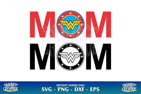 Mom Wonder Woman SVG Gravectory