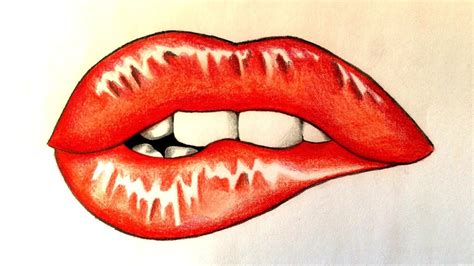 Drawing A Mouth Dessiner Une Bouche Youtube