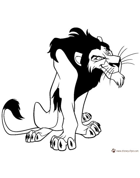 Gambar Lion King Printable Coloring Pages 3 Disney Book Scar Di Rebanas