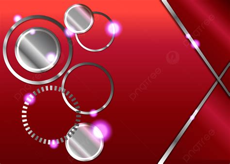 Background Bersinar Glossy Silver Circle Dalam Latar Belakang Gradien