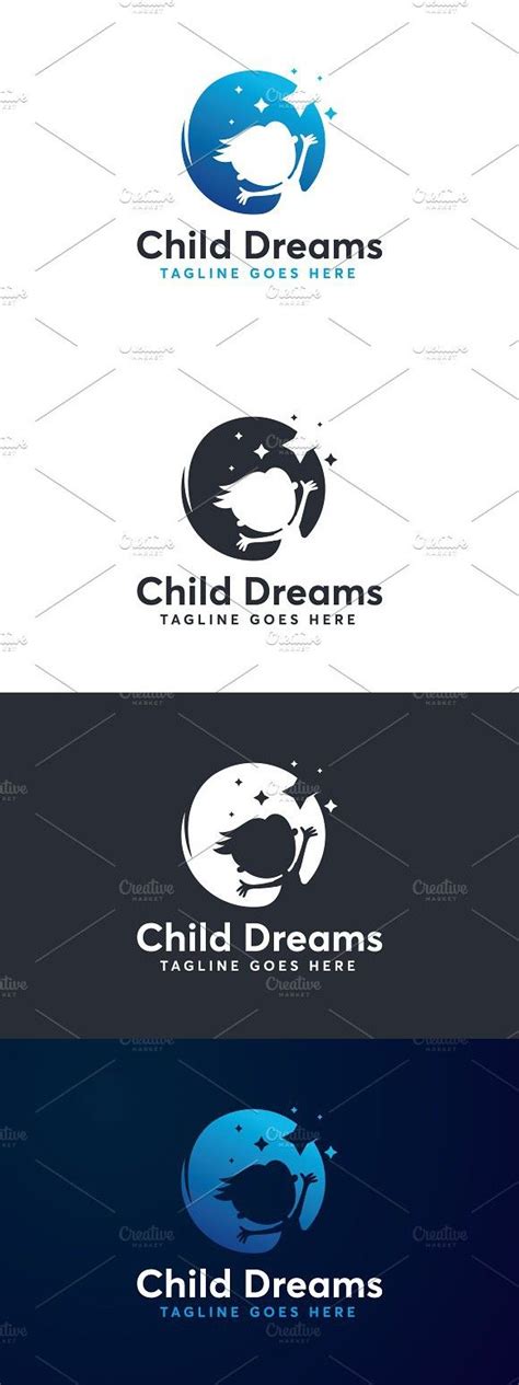 Child Dream Logo Template Kids Logo Brand Kids Logo Dream Logo