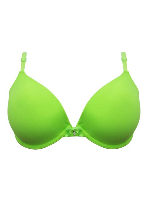 Bright Green Padded Underwired Full Cup T Shirt Bra Size 40 B C D
