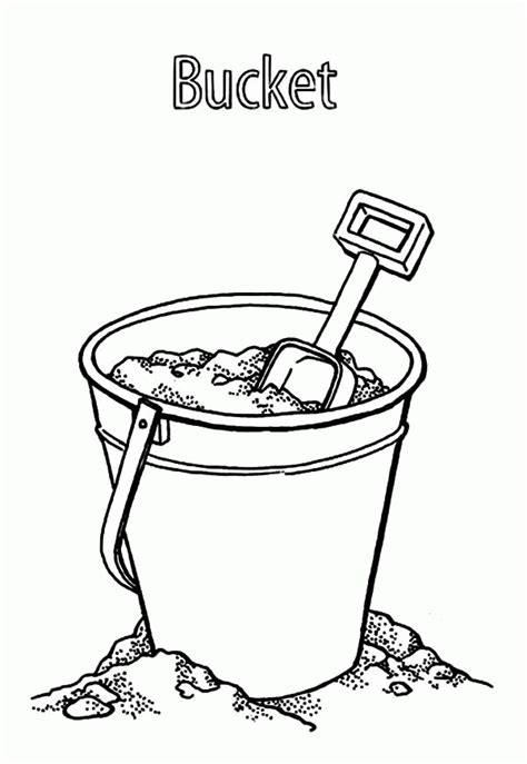 Bucket Coloring Page - Coloring Home