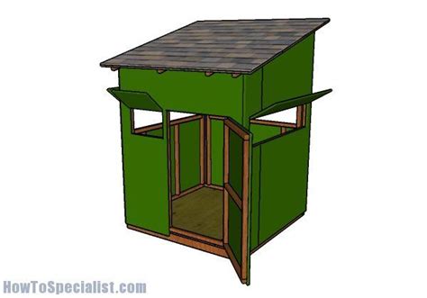 5x5 Deer Blind Plans Howtospecialist How To Build Step By Step Diy