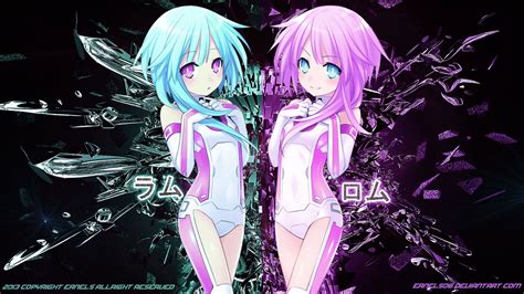 Choujigen Game Neptune Ram White Sister And Rom White Sister Art