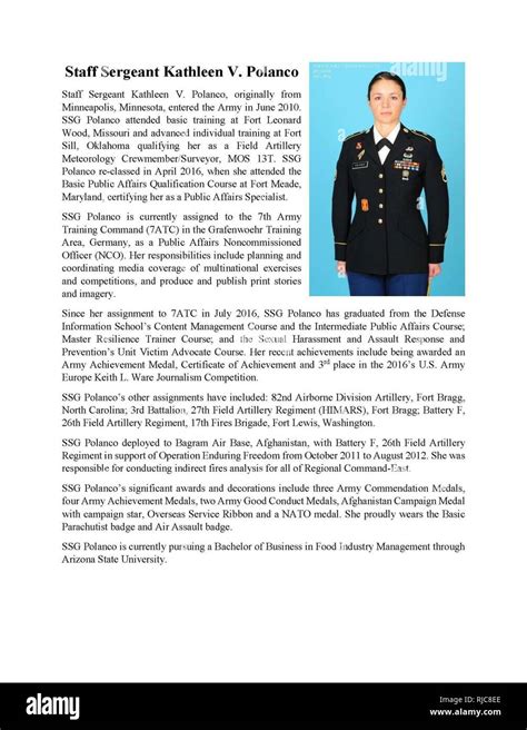 Staff Sgt Kathleen V Polanco 7th Army Training Command Grafenwoehr