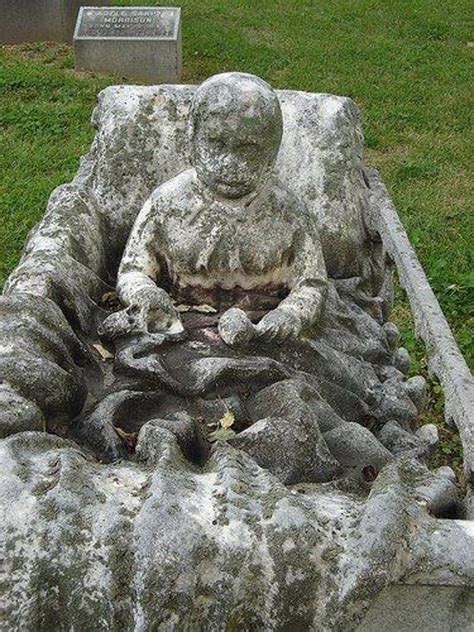 Creepy Gravestones Weird Graves And Tombstones Cemetery Monuments