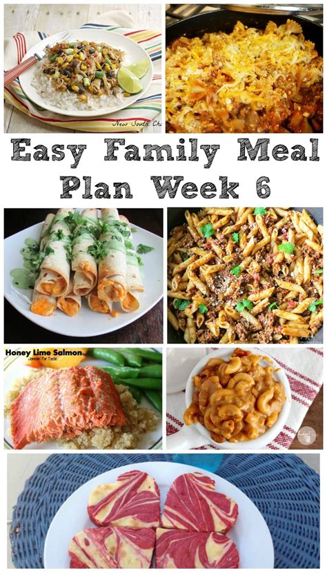 Cooking With Carlee: Easy Family Meal Plan Week 6