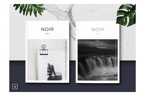 Noir Magazine Template A Beautiful And Minimalist Design Magazine In