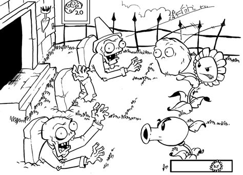 Plants Vs Zombies Coloring Pages Printable Coloring Pages
