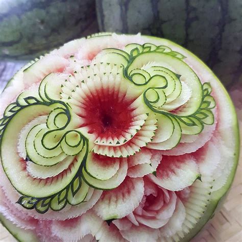 Dragons And Floral Designs Carved From Soap And Melons — Colossal