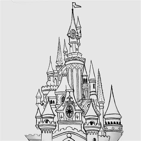Castillo De Disneyland Paris Imprimir Colorear