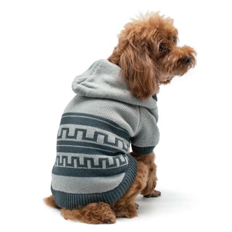 Pattern Sweater Dog Coat by Dogo - Gray - Large - Walmart.com