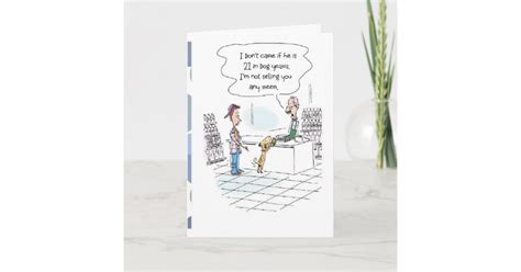 Funny 21st Birthday Card Card