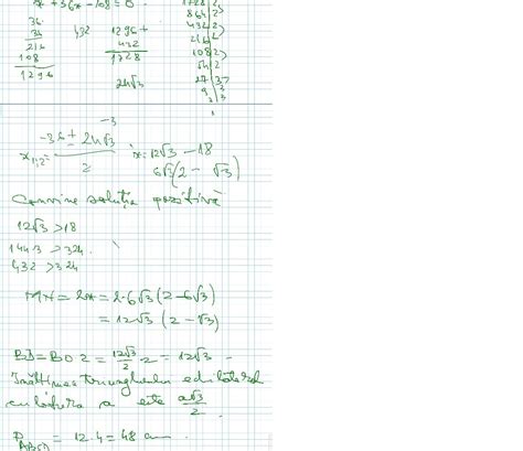 In Figura E Un Romb Abcd Cu Ab 12 Cm Si M∡abc 60° A Calculati