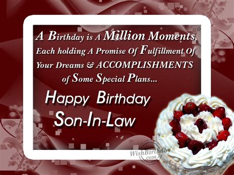 Our lives took on more. Birthday Wishes For Son In Law - Birthday Images, Pictures