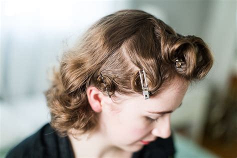 mode de lis vintage pin curls for short hair · tutorial
