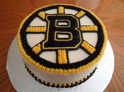 Bruins birthday cake 3d cake to look like a bruins puck and fondant hockey stick. Boston Bruins Cake - CakeCentral.com