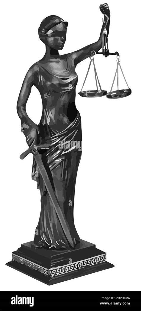 Ebros Seated Lady Justice In Blindfold With Scales And Sword Statue