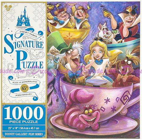 contemporary jigsaw puzzles disney artist collection alice in wonderland 1000 piece puzzle new