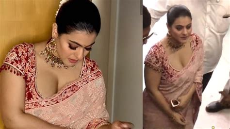 Kajol Hot Look In Saree Kajol Devgan Looking Gorgeous In Saree Youtube