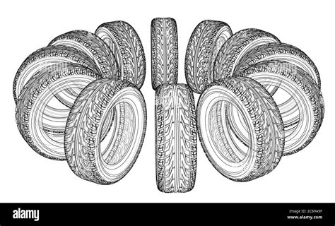 Car Tires Concept Stock Photo Alamy