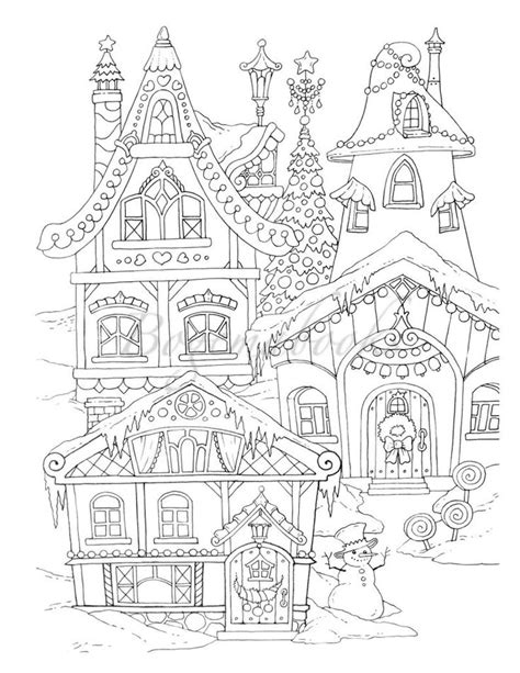Https://tommynaija.com/coloring Page/christmas Village Coloring Pages
