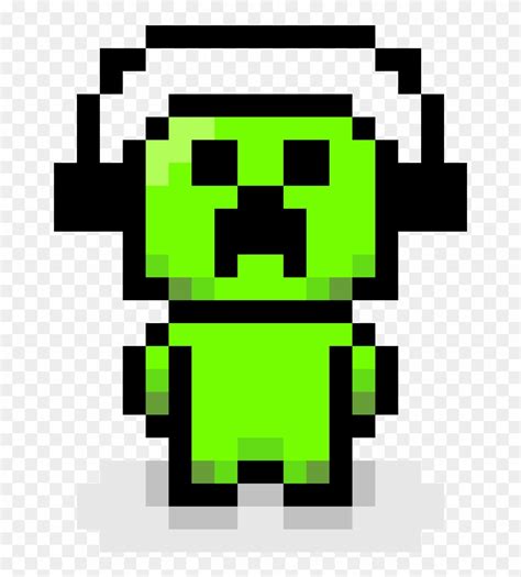 Minecraft Creeper Pixel Art Template