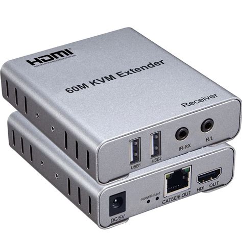 Amazon Com 60M USB KVM HDMI Extender With 1080P R L Audio By CAT5E