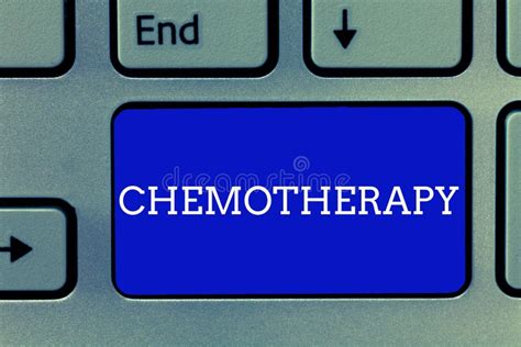 Handwriting Text Chemotherapy Concept Meaning Effective Way Of