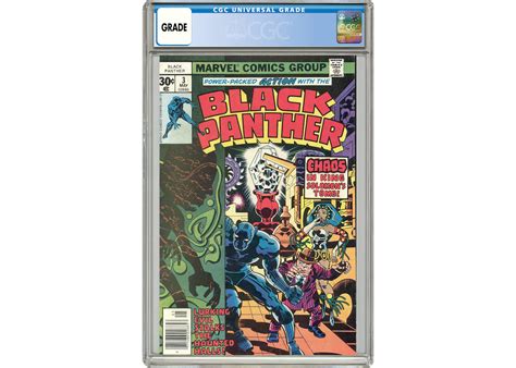Marvel Black Panther 1977 Marvel 1st Series 3 Comic Book Cgc Graded Us