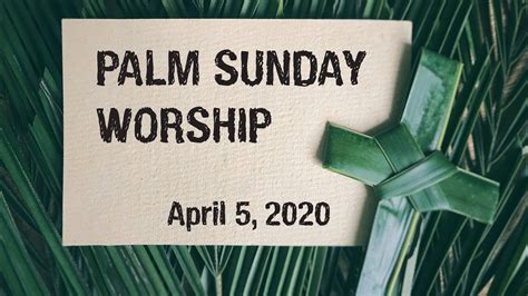 Palm Sunday Worship Service Youtube