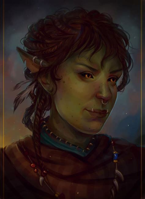 568 By Annahelme On Deviantart Character Portraits Half Orc Fantasy